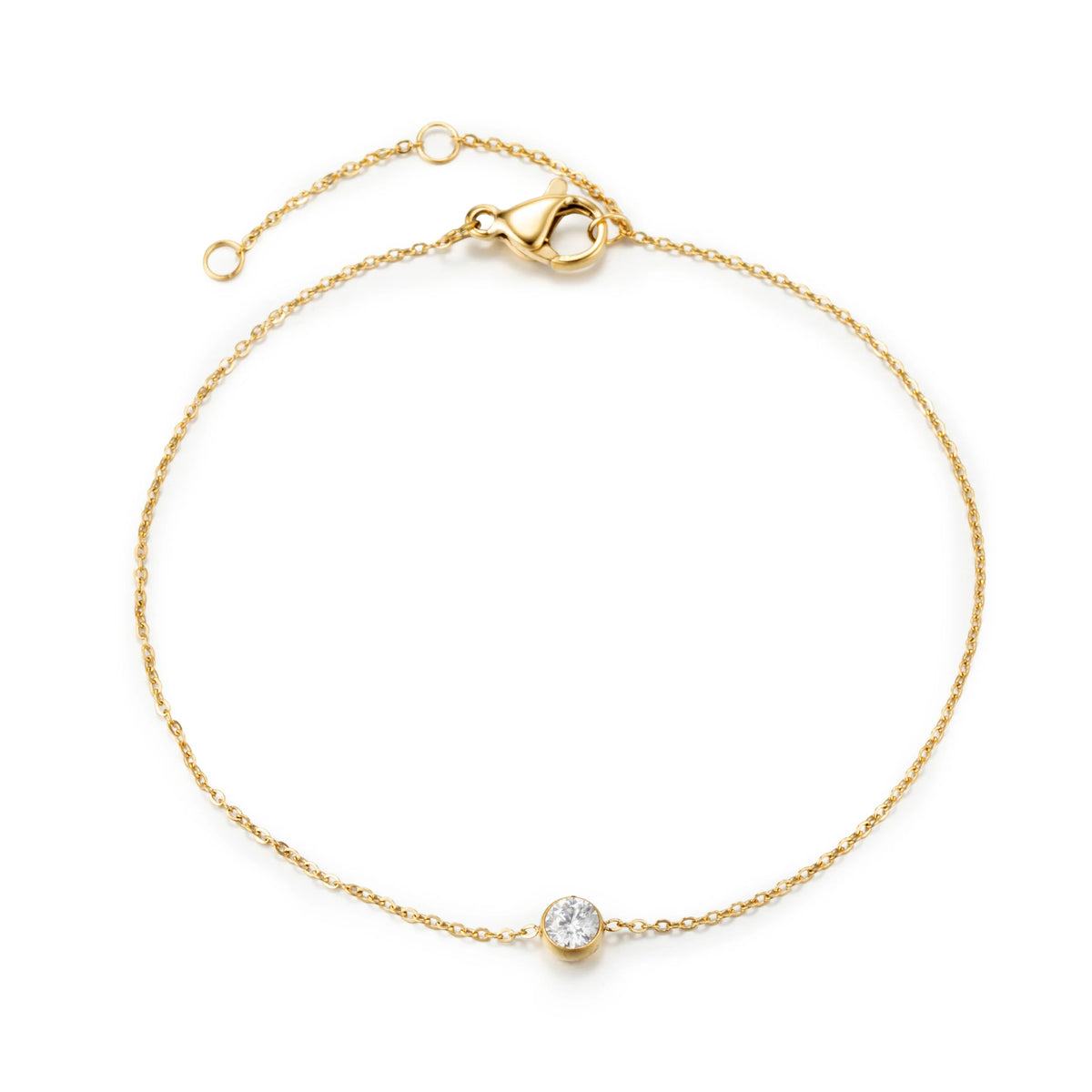 Gold-Plated Stainless Steel Delicate Chain Bracelets