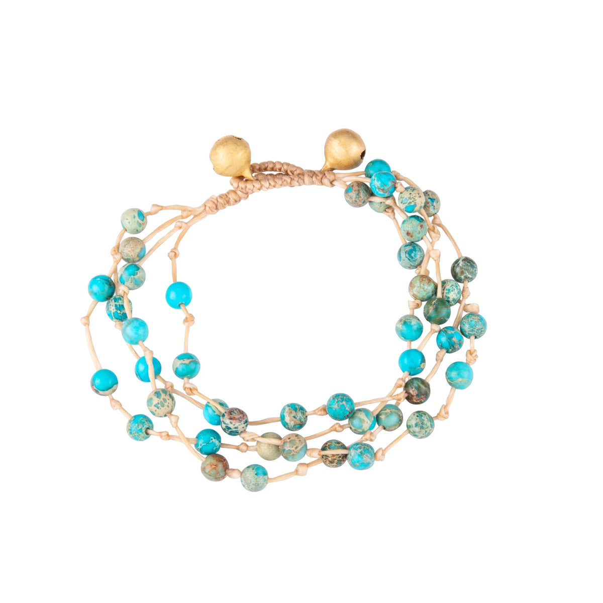 Multi-Strand Natural Stone Cord Bracelets