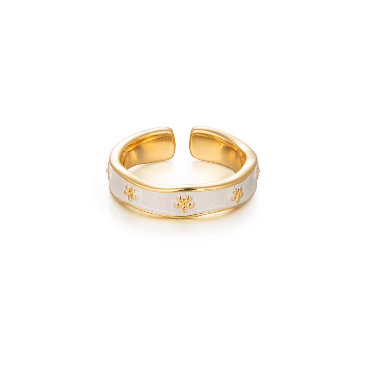 18K Gold-Plated Brass Multicolor CZ Open Rings | 15 Styles