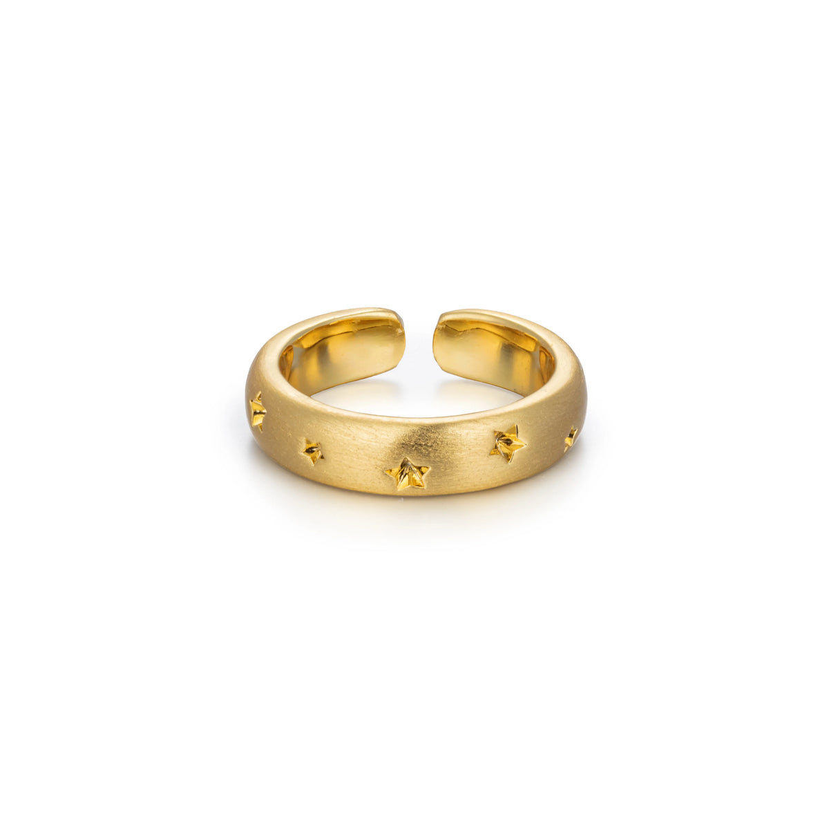 18K Gold-Plated Brass Multicolor CZ Open Rings | 15 Styles