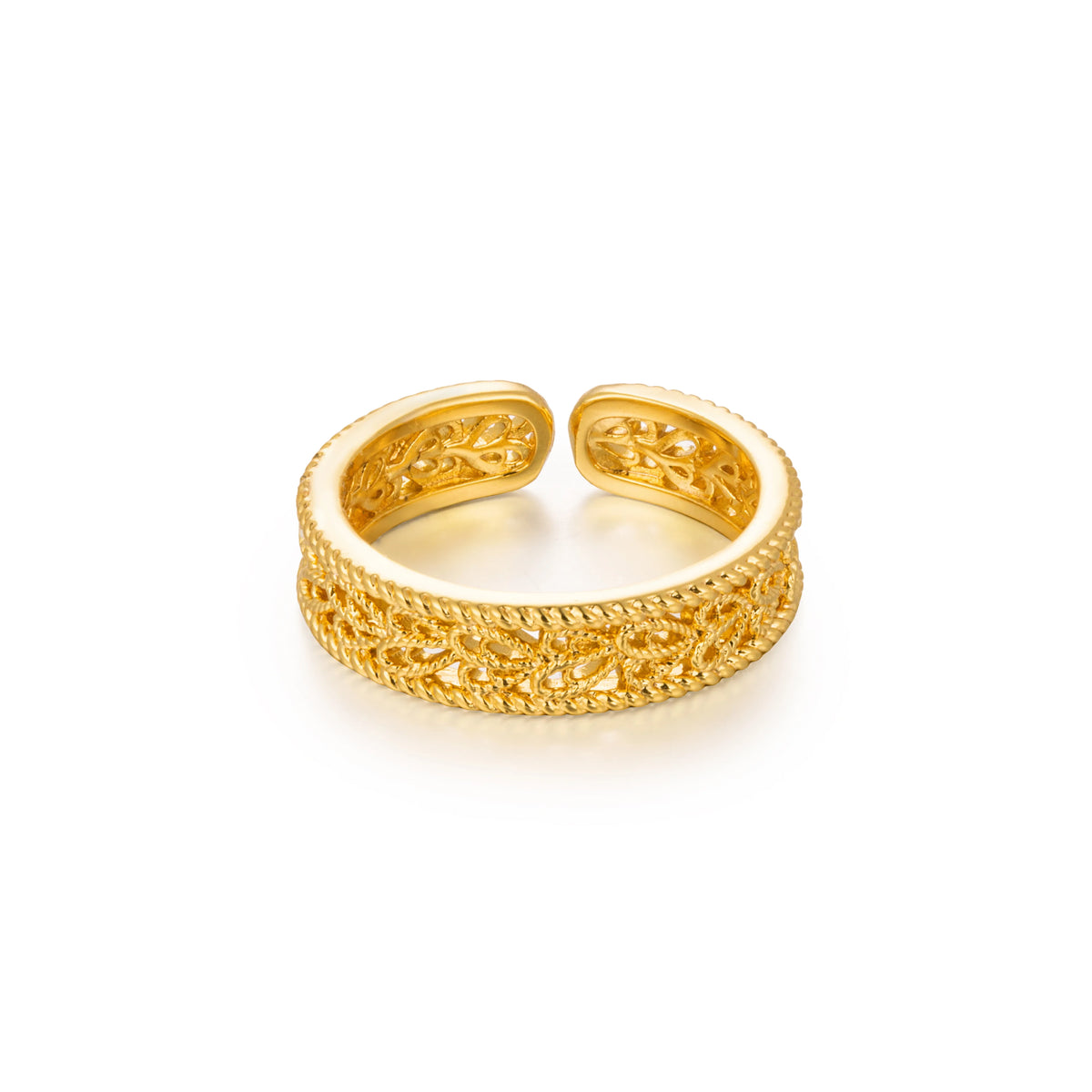 18K Gold-Plated Copper Cubic Zirconia Ring | 6 Styles