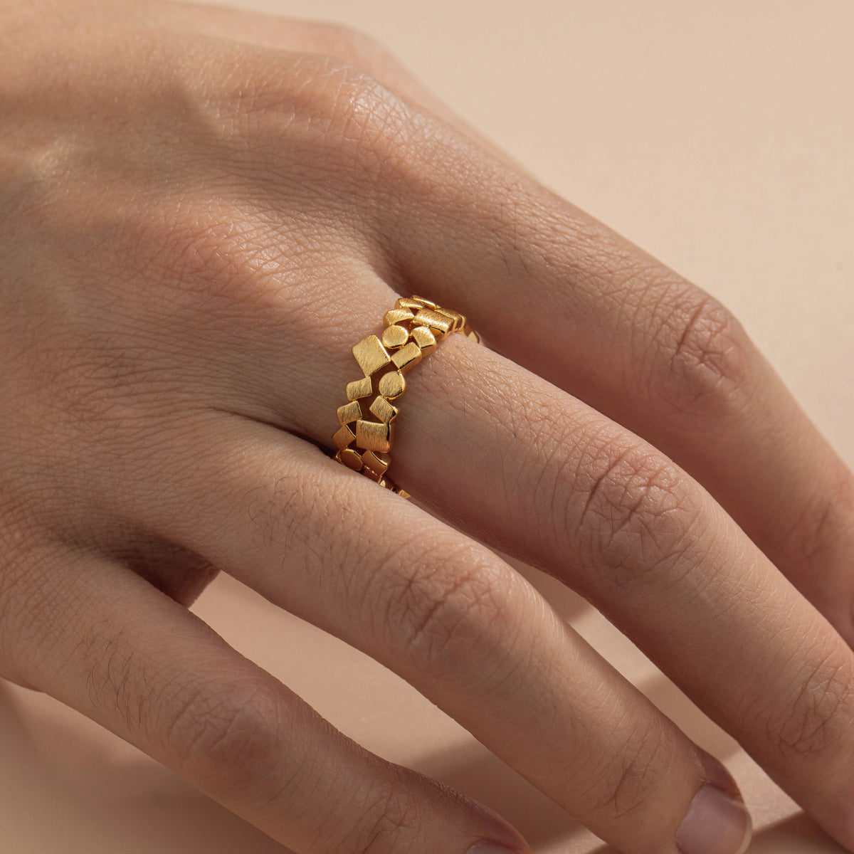 18K Gold-Plated Copper Cubic Zirconia Ring | 6 Styles