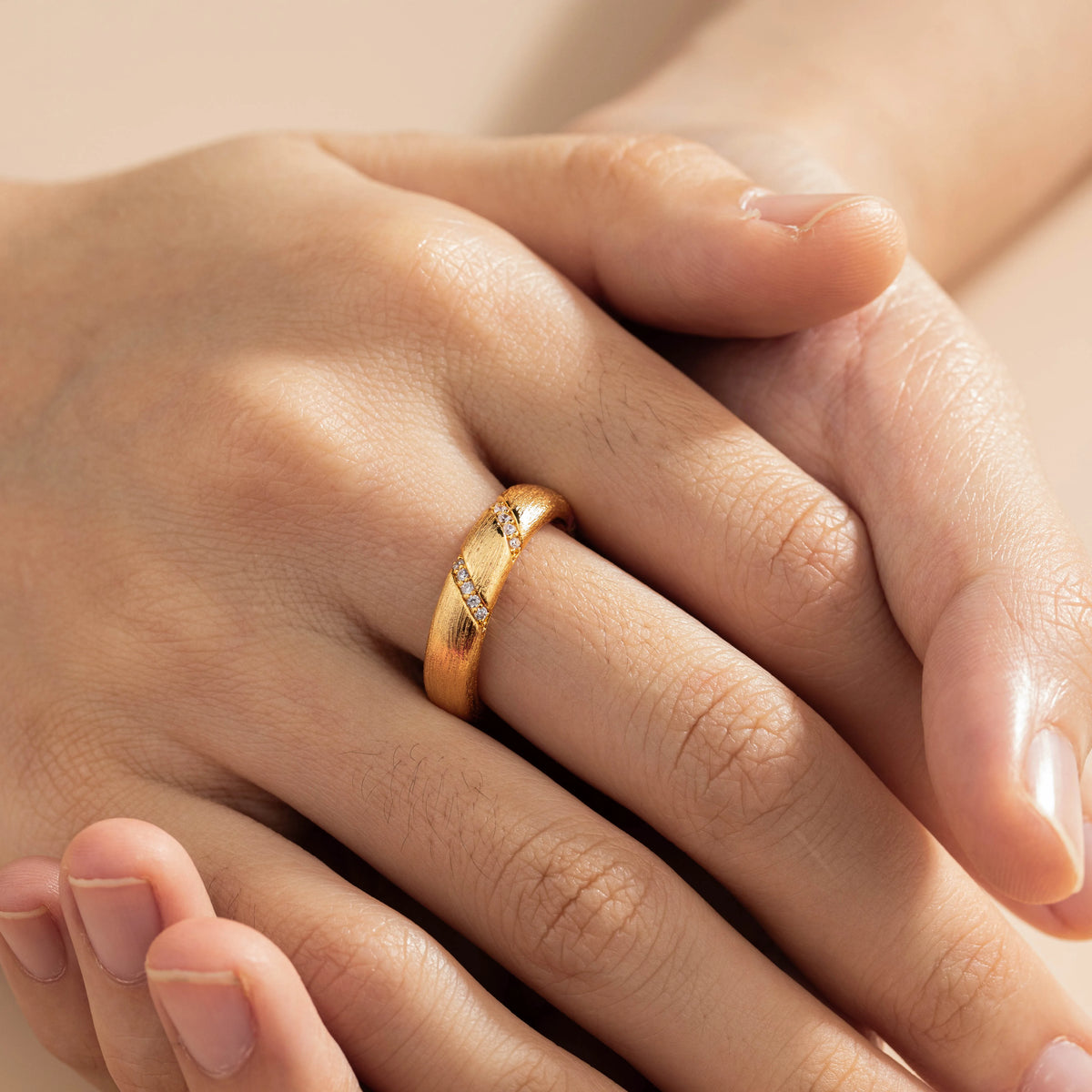 18K Gold-Plated Copper Synthetic Cubic Zirconia Open Rings | 10 Styles