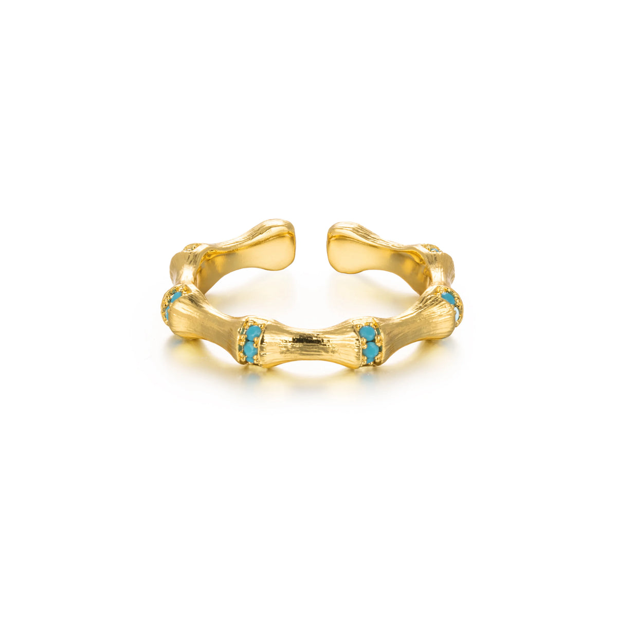 18K Gold-Plated brass Chain Geometric Open Rings | 5 Styles