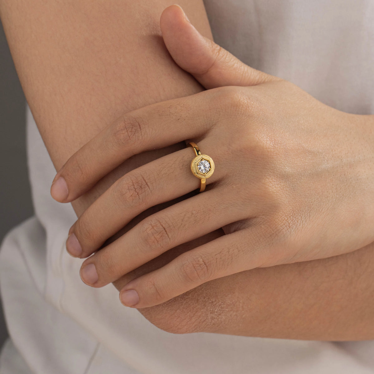18K Gold PVD Copper Wholesale Gemstone Open Rings | 10 Styles
