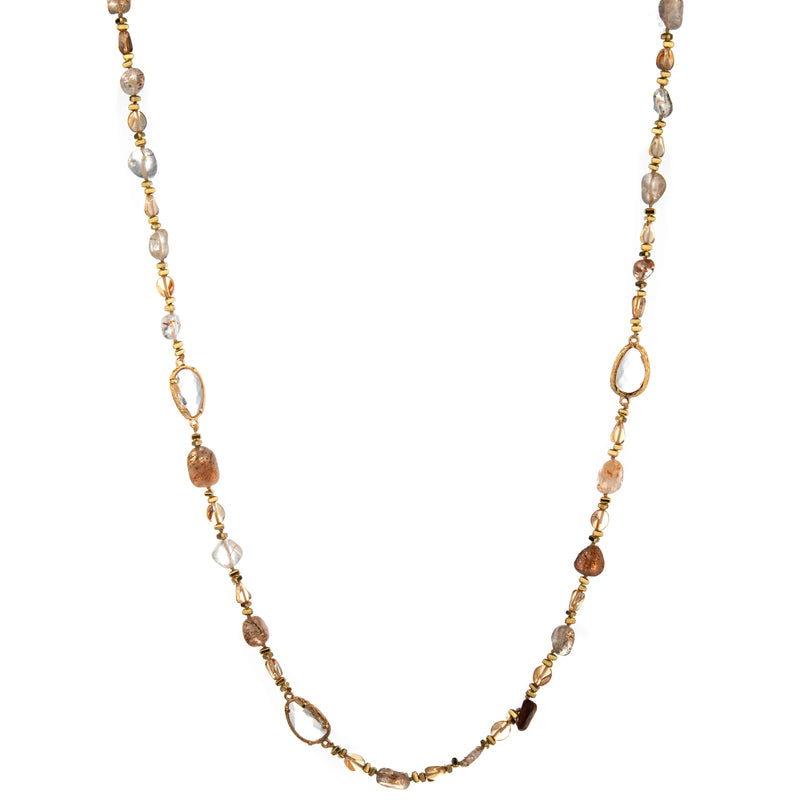 Mixed Oval Accent Long Necklace