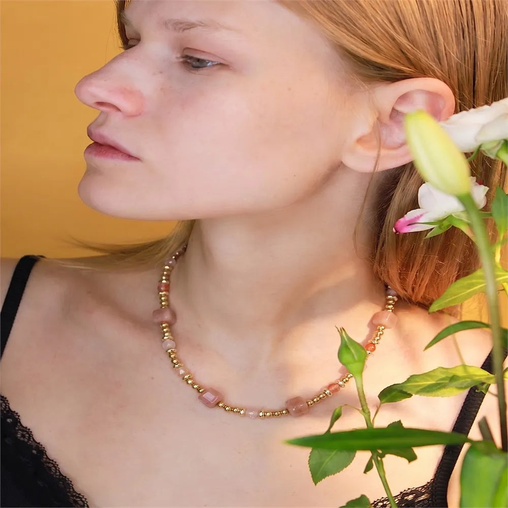 Wholesale Assorted Natural Stone Bead Necklace Collection | 9 Pcs