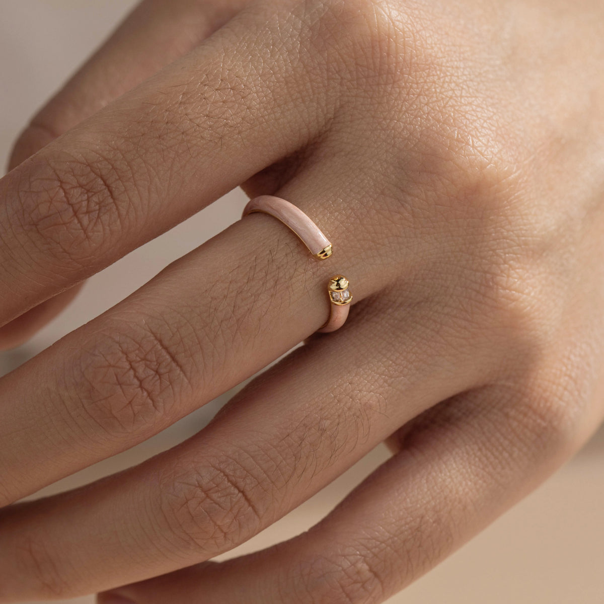 18K Gold-Plated Brass Multicolor CZ Open Rings | 15 Styles