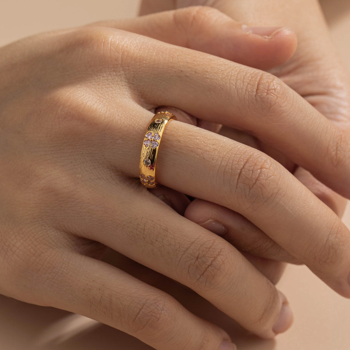 18K Gold-Plated Brass Multicolor CZ Open Rings | 15 Styles