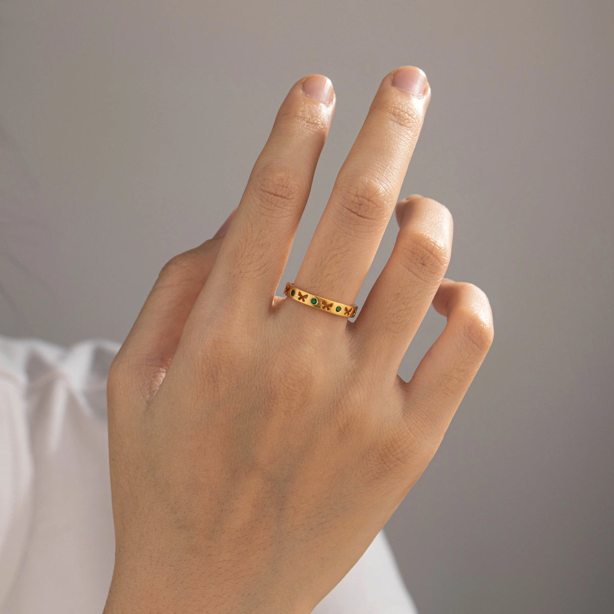 18K Gold-Plated Brass Multicolor CZ Open Rings | 15 Styles
