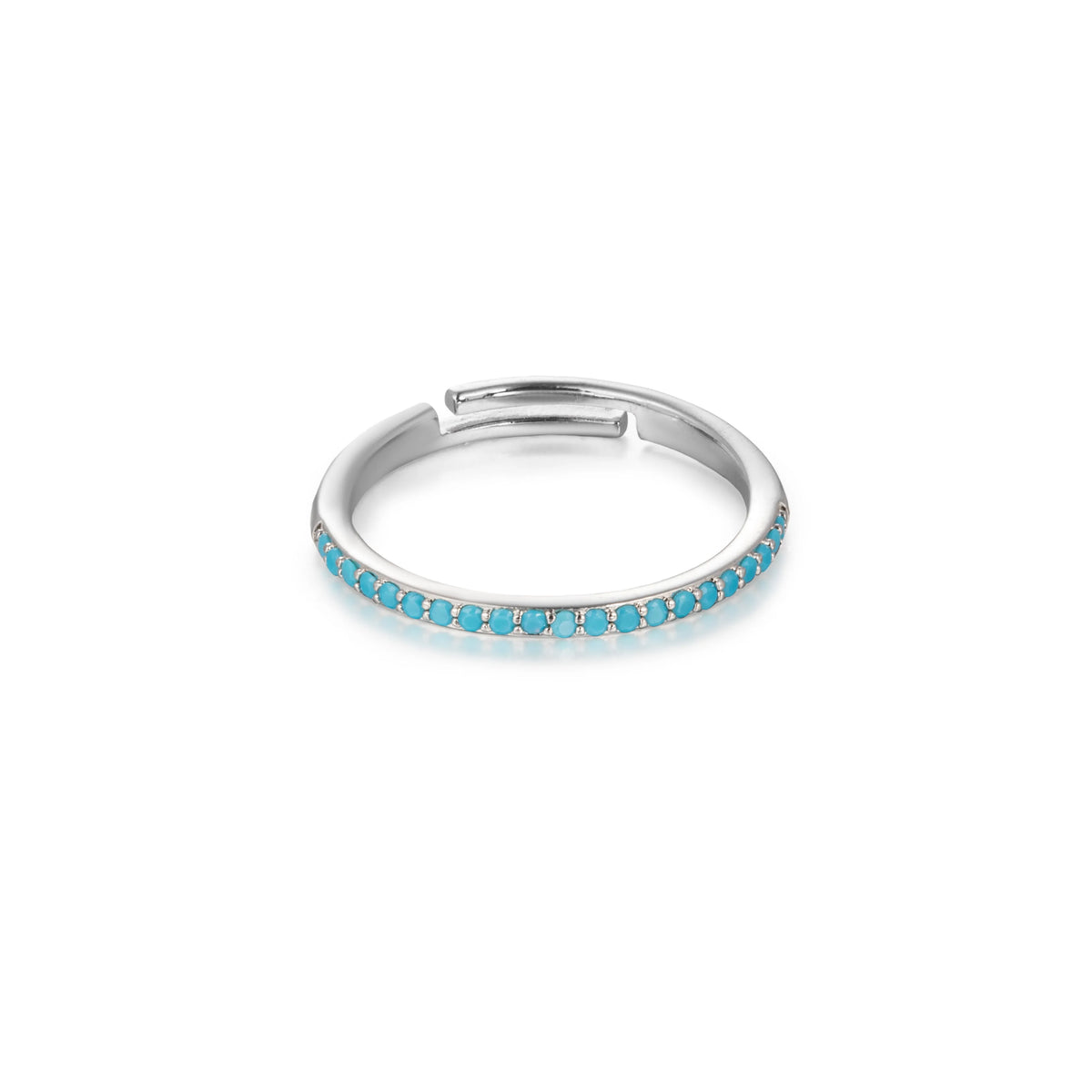 Silver-Tone Brass Cubic Zirconia Open Rings | 3 Styles