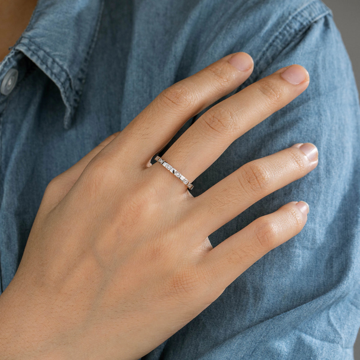 Silver-Tone Brass Geometric Open Rings | 4 Styles