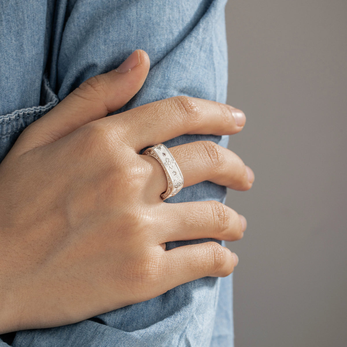 Silver-Tone Brass Geometric Open Rings | 4 Styles