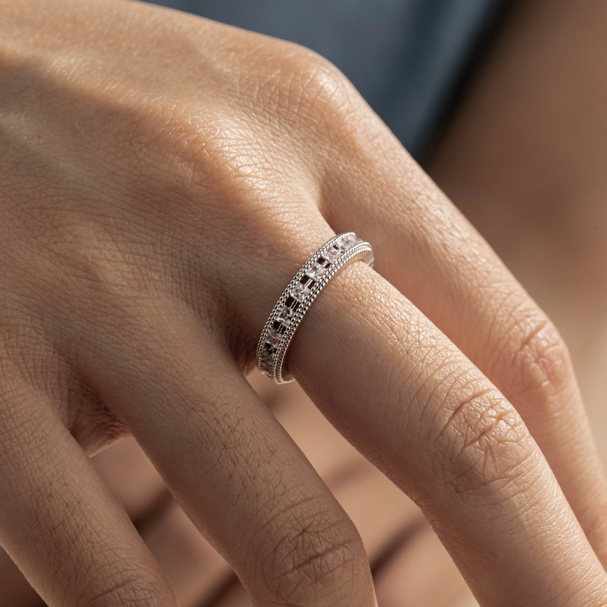 Silver-Tone Brass Geometric Open Rings | 4 Styles