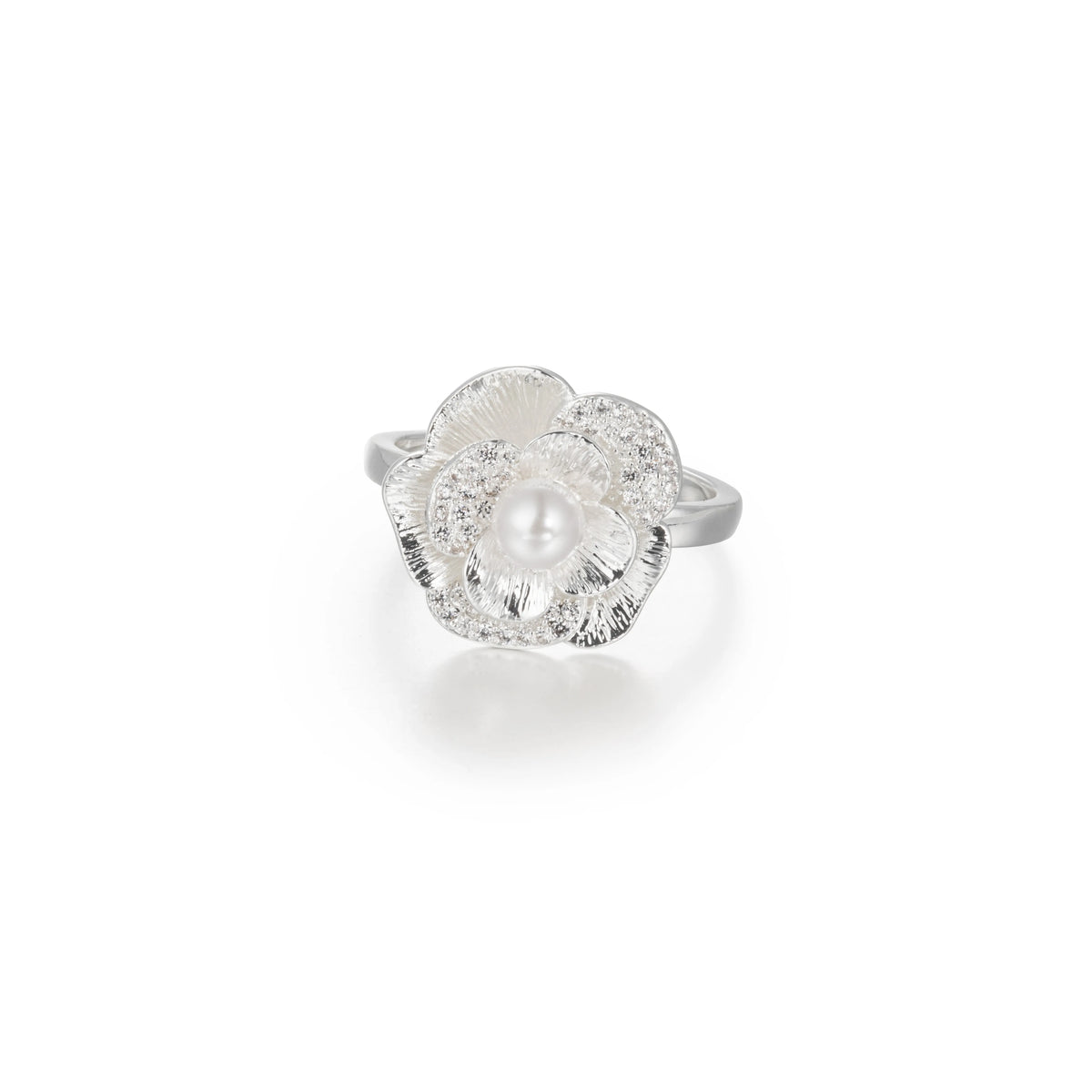 Silver-Tone Brass Open Heart Rings | 4 Styles