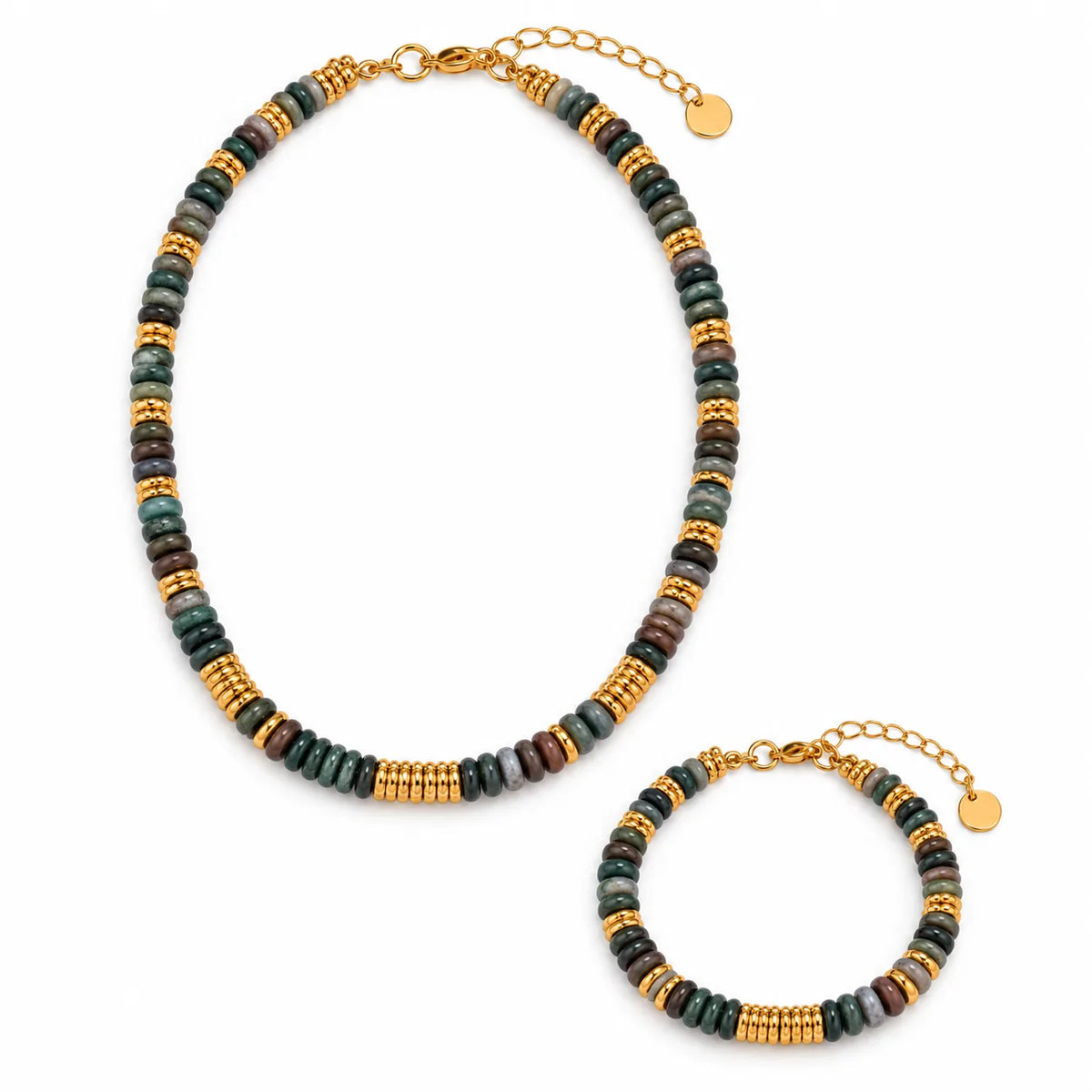 Wholesale Gold-Tone Stone Bead Jewelry Set | US JEWELRY WHOLESALE