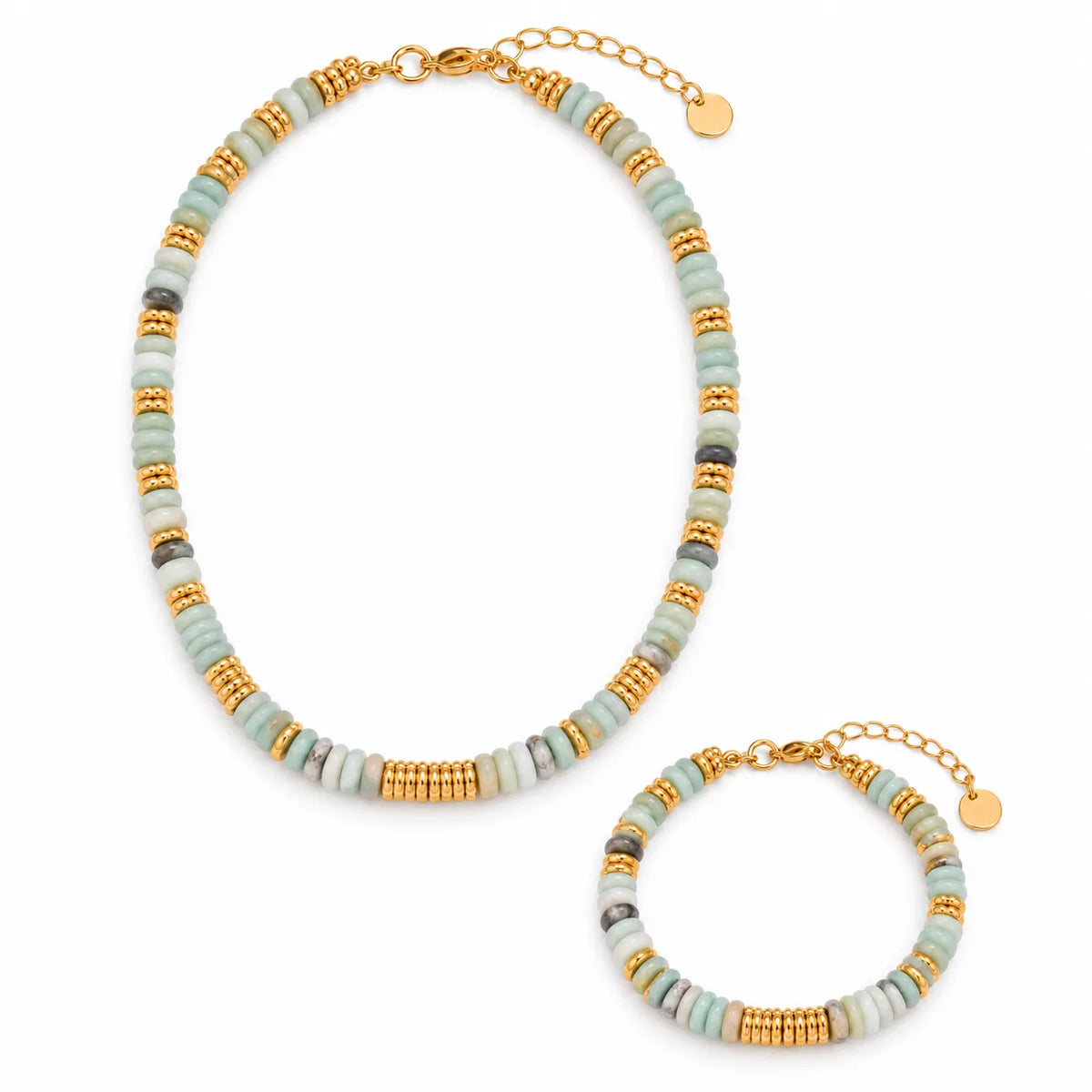 Wholesale Gold-Tone Stone Bead Jewelry Set | US JEWELRY WHOLESALE