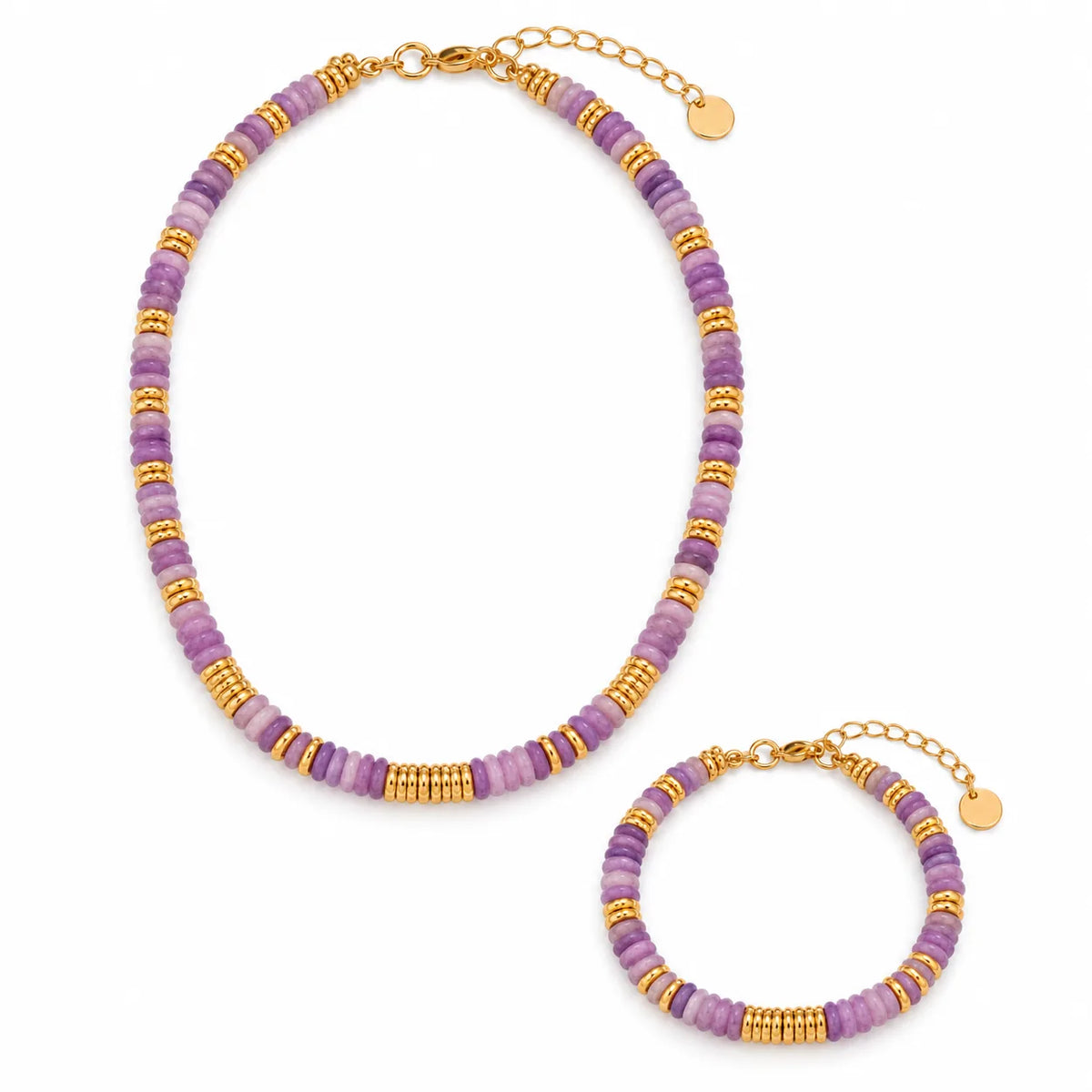 Wholesale Gold-Tone Stone Bead Jewelry Set | US JEWELRY WHOLESALE