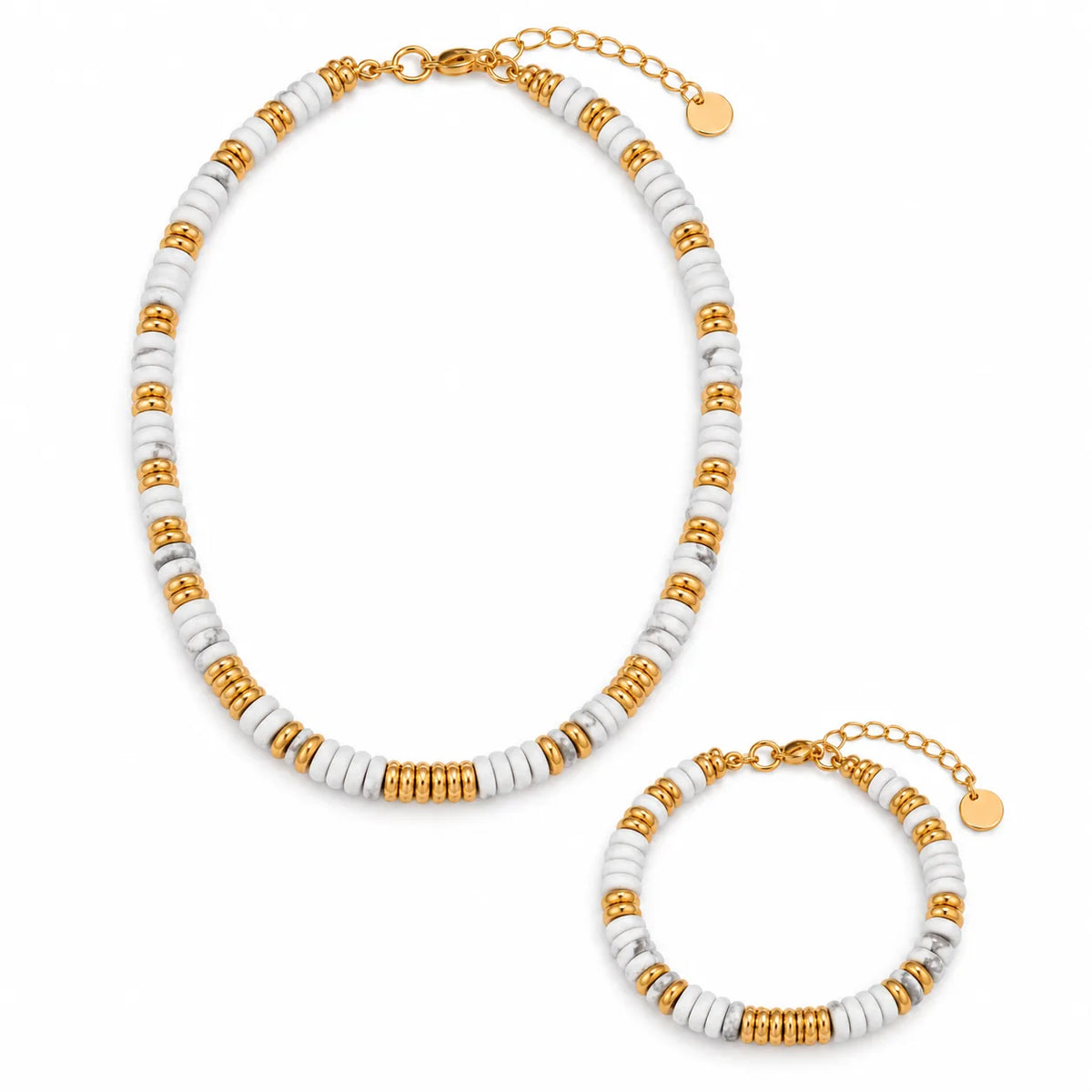 Wholesale Gold-Tone Stone Bead Jewelry Set | US JEWELRY WHOLESALE
