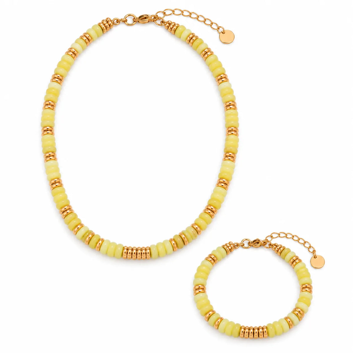 Wholesale Gold-Tone Stone Bead Jewelry Set | US JEWELRY WHOLESALE