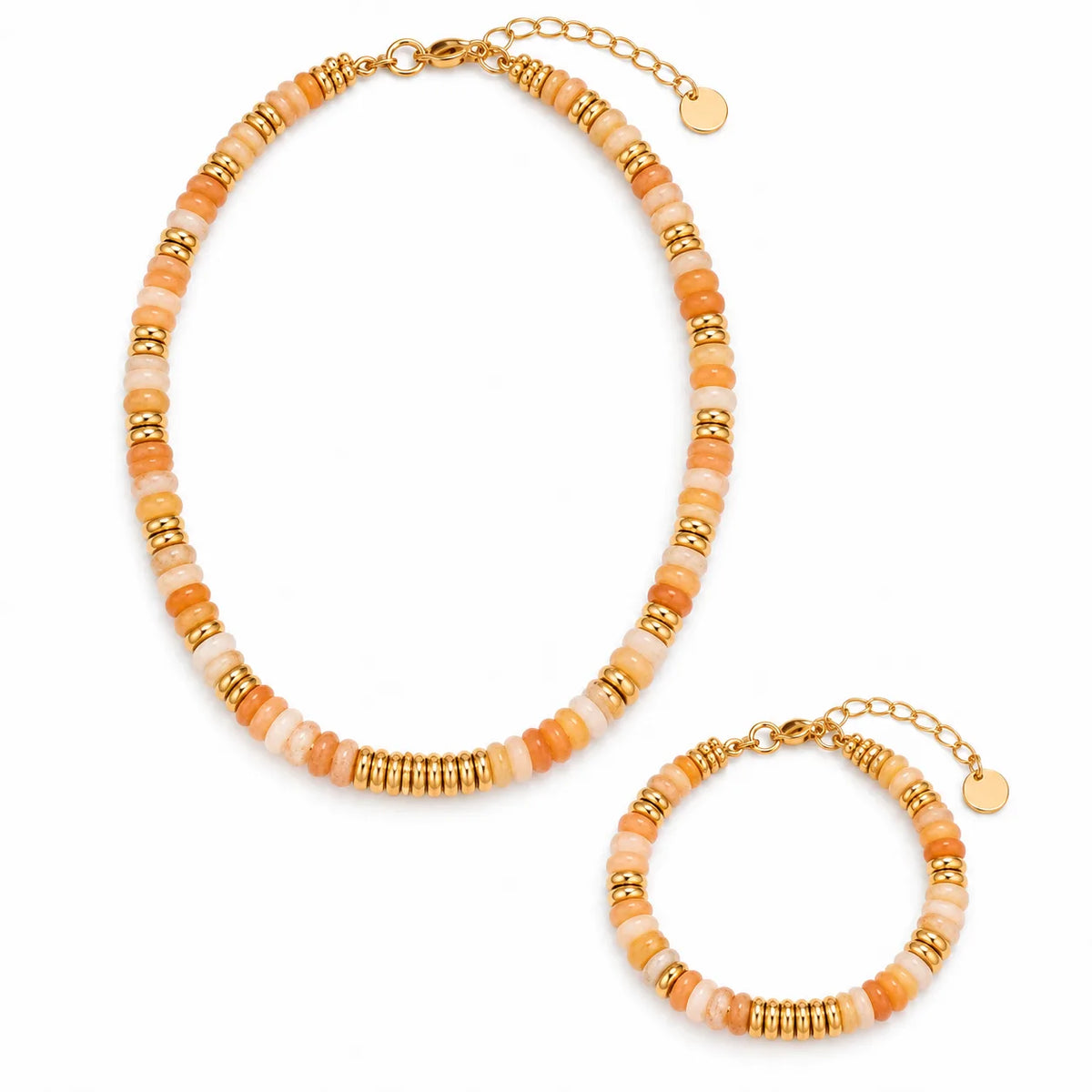 Wholesale Gold-Tone Stone Bead Jewelry Set | US JEWELRY WHOLESALE
