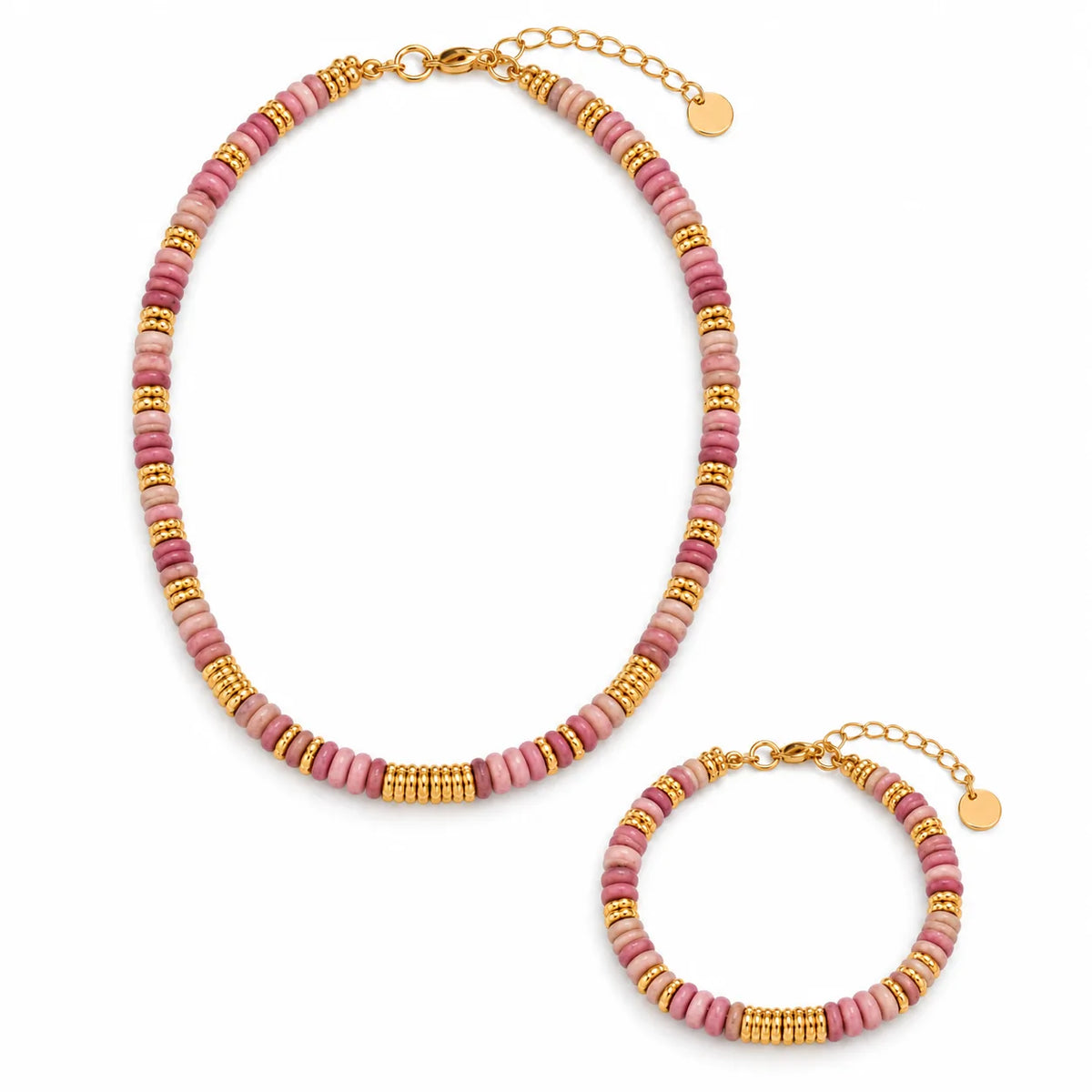 Wholesale Gold-Tone Stone Bead Jewelry Set | US JEWELRY WHOLESALE