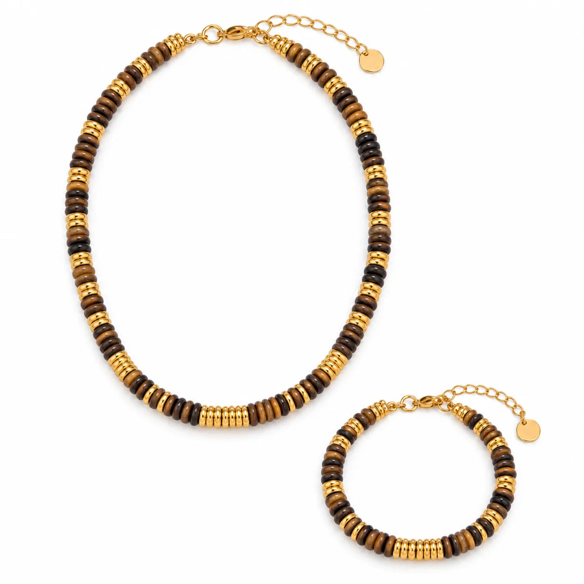 Wholesale Gold-Tone Stone Bead Jewelry Set | US JEWELRY WHOLESALE