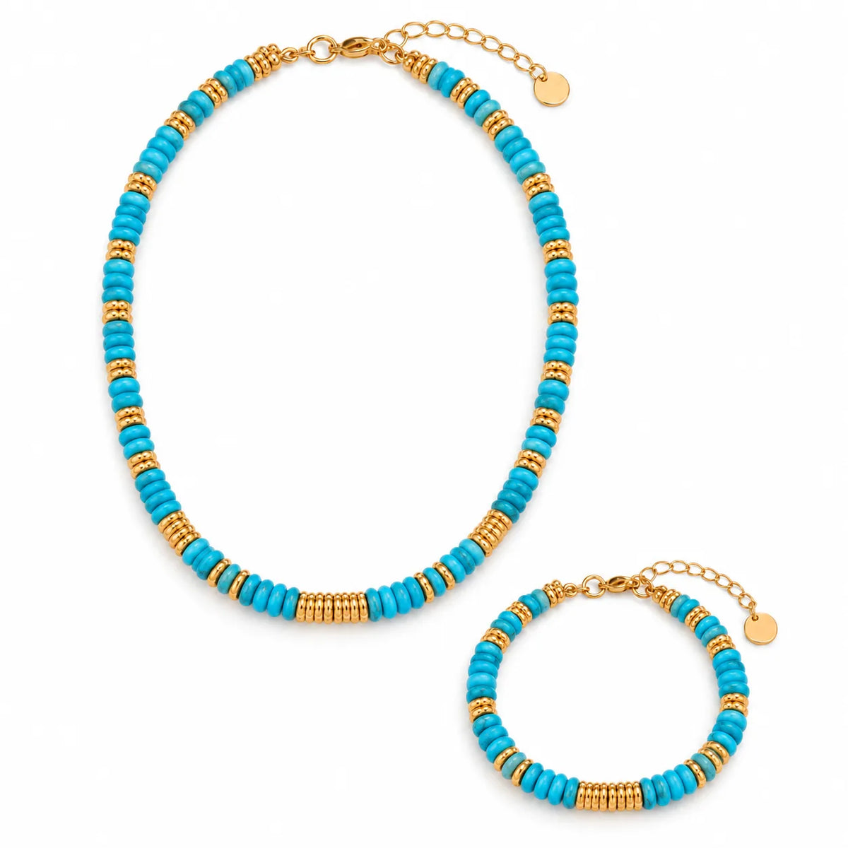 Wholesale Gold-Tone Stone Bead Jewelry Set | US JEWELRY WHOLESALE