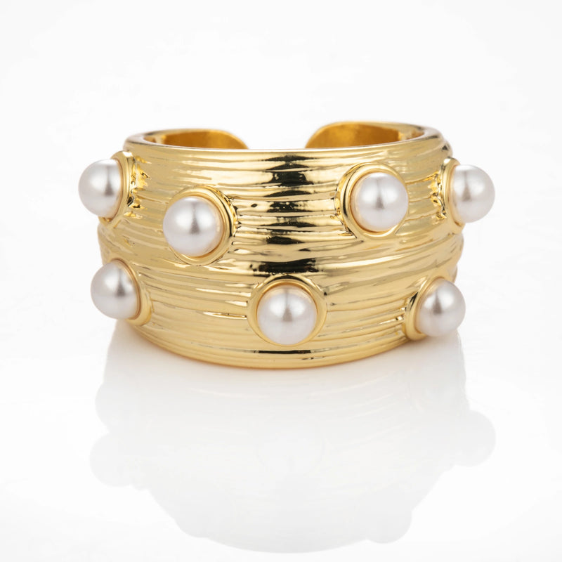 Gold-Plated Brass Layered Open Rings – 6 Styles